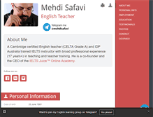 Tablet Screenshot of mehdisafavi.com